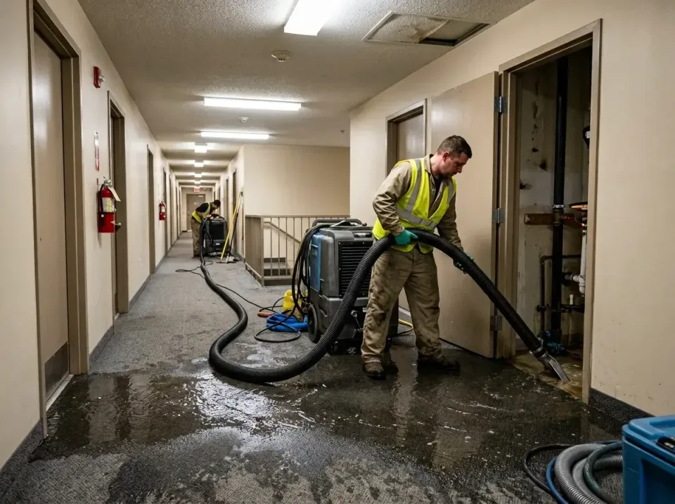 multi-unit-apartment-hallway-f-005 — frequently asked questions, Emergency Burst Pipe Water Extraction & Removal in Sharpsbu…